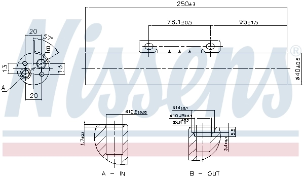 NISSENS 95621 Dryer, air conditioning