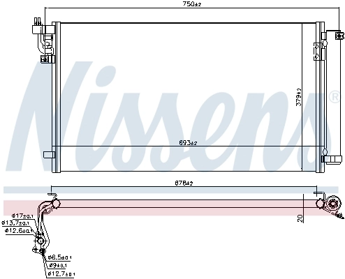 NISSENS 941157 Condenser, air conditioning
