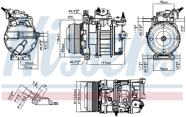 Compressor, air conditioning ** FIRST FIT ** 891106