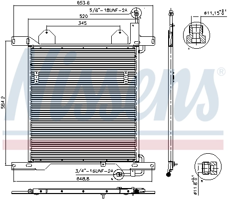 NISSENS 94342 Condenser, air conditioning