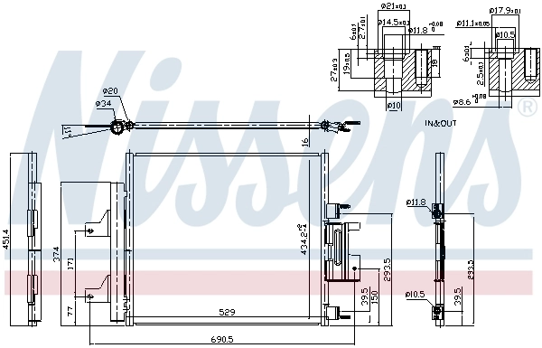 NISSENS 940772 Condenser, air conditioning