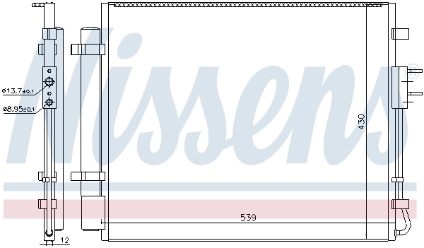 NISSENS 940727 Condenser, air conditioning