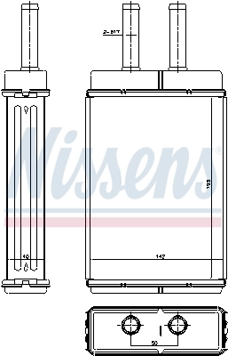 NISSENS 77506 Heat Exchanger, interior heating