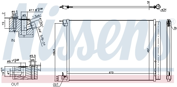 NISSENS 940519 Condenser, air conditioning