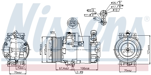 Compressor, air conditioning ** FIRST FIT ** 89222