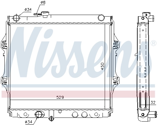 NISSENS 64683A Radiator, engine cooling