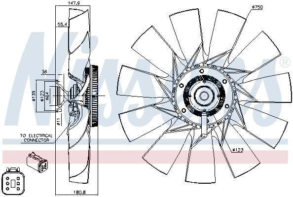 Clutch, radiator fan 86131