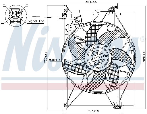 Fan, engine cooling 85741