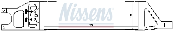 NISSENS 90619 Oil Cooler, automatic transmission