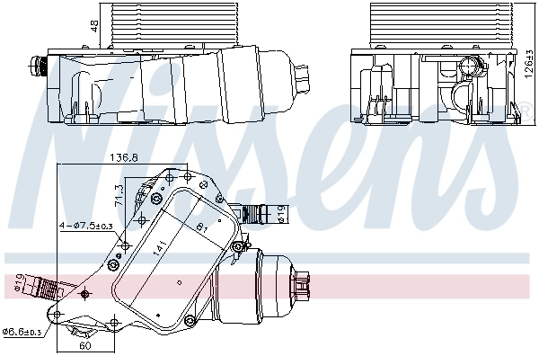 Oil Cooler, engine oil 91339