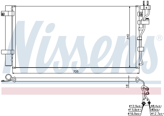 NISSENS 940260 Condenser, air conditioning