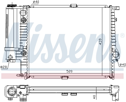 NISSENS 60614A Radiator, engine cooling