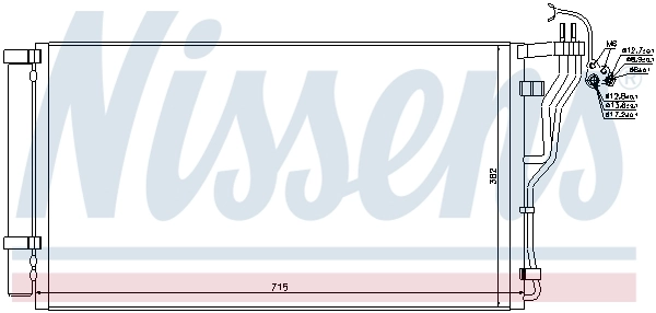 NISSENS 940347 Condenser, air conditioning