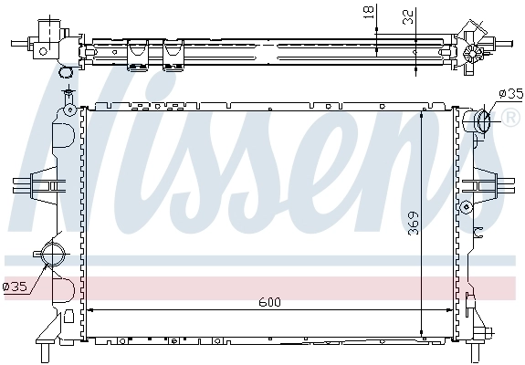 Radiator, engine cooling 63006A
