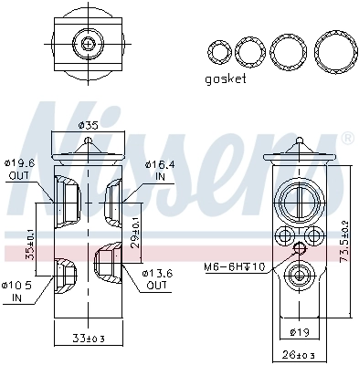 Expansion Valve, air conditioning ** FIRST FIT ** 999350