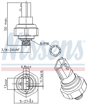 Pressure Switch, air conditioning ** FIRST FIT ** 301038