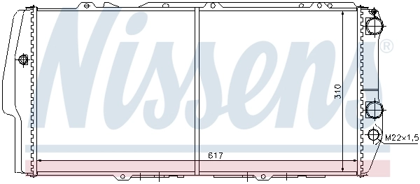 Radiator, engine cooling 604781