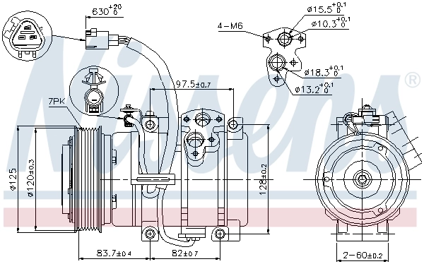 NISSENS 89376 Compressor, air conditioning