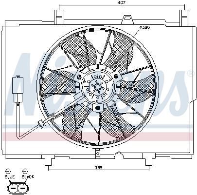 Fan, engine cooling 85489