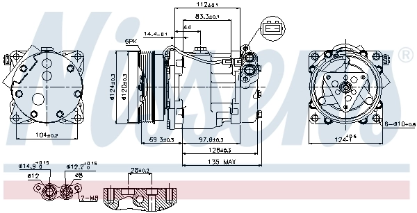 Compressor, air conditioning ** FIRST FIT ** 89203