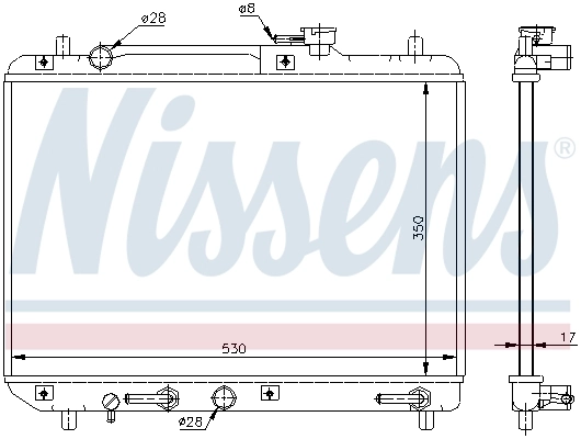 NISSENS 64176 Radiator, engine cooling