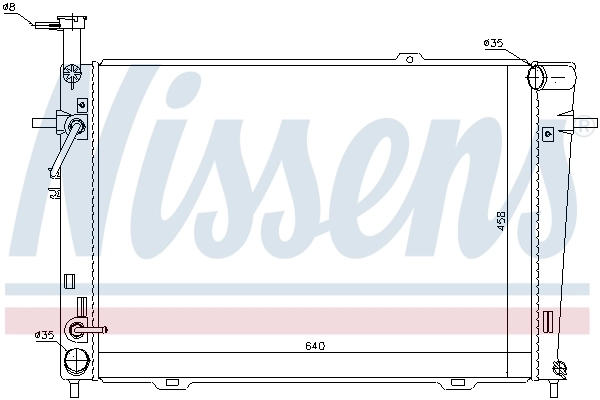 NISSENS 67479 Radiator, engine cooling