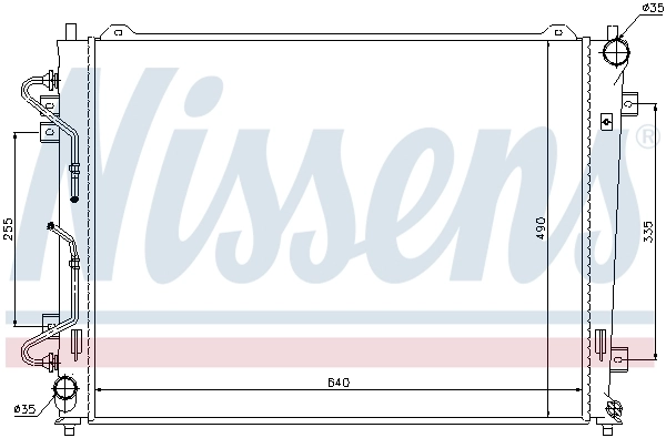 NISSENS 66686 Radiator, engine cooling