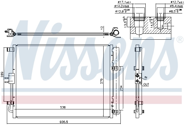 NISSENS 940598 Condenser, air conditioning