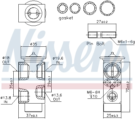 Expansion Valve, air conditioning ** FIRST FIT ** 999231
