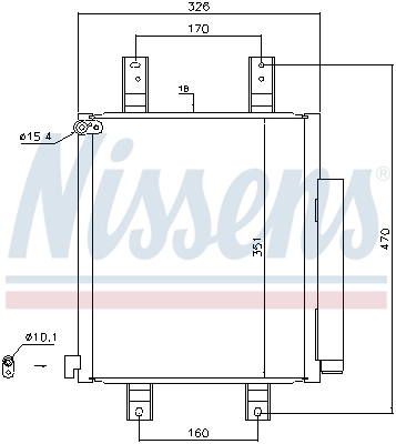 NISSENS 940554 Condenser, air conditioning
