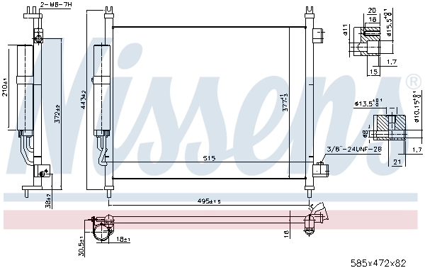 NISSENS 940600 Condenser, air conditioning