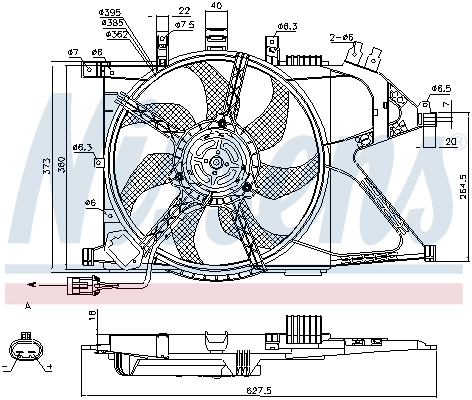 Fan, engine cooling 85196