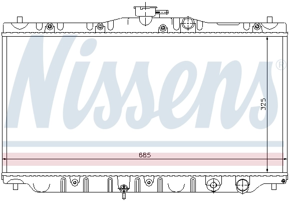 NISSENS 63304 Radiator, engine cooling
