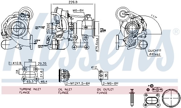 NISSENS 93442 Charger, charging (supercharged/turbocharged)