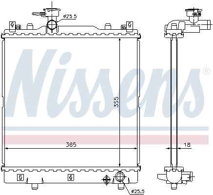 NISSENS 64204 Radiator, engine cooling