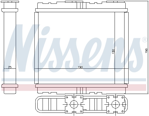 NISSENS 73700 Heat Exchanger, interior heating