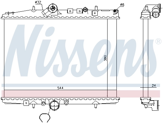 NISSENS 61294A Radiator, engine cooling