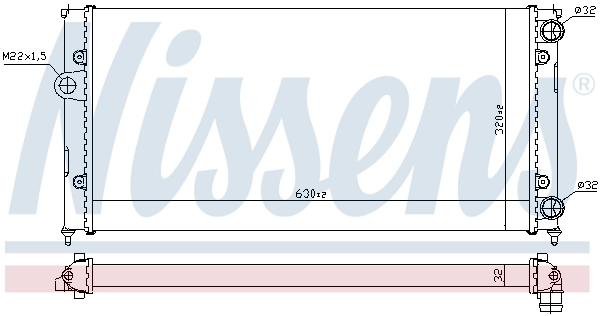 Radiator, engine cooling 651931