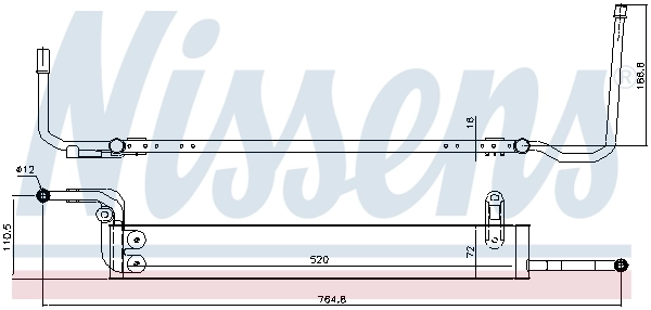 NISSENS 90631 Oil Cooler, steering