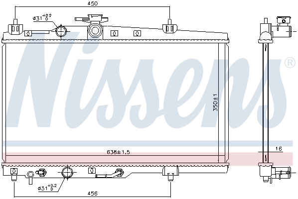NISSENS 606688 Radiator, engine cooling