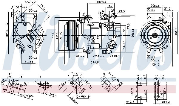 Compressor, air conditioning ** FIRST FIT ** 89528
