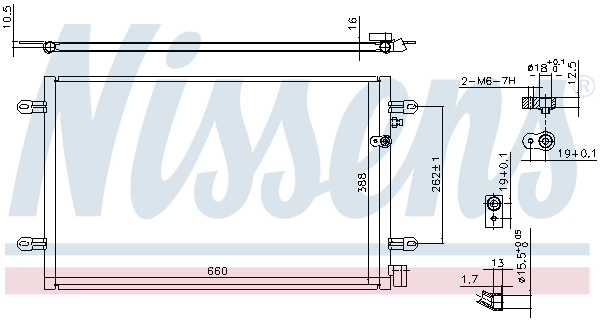 Condenser, air conditioning ** FIRST FIT ** 94695