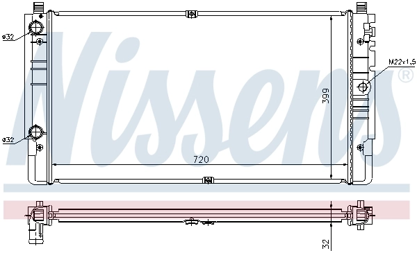 NISSENS 65238A Radiator, engine cooling