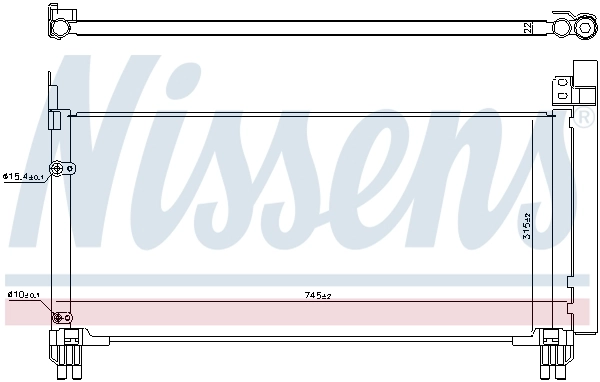 NISSENS 941166 Condenser, air conditioning