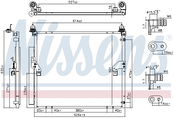 NISSENS 940617 Condenser, air conditioning