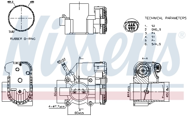 NISSENS 955125 Throttle Body