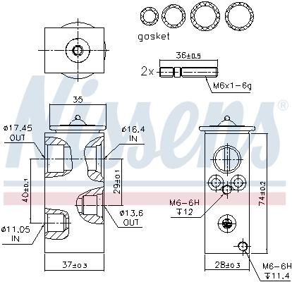 Expansion Valve, air conditioning ** FIRST FIT ** 999293