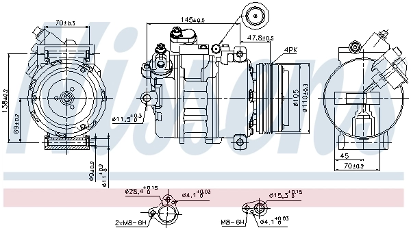 Kompressor, Klimaanlage ** FIRST FIT ** 89341