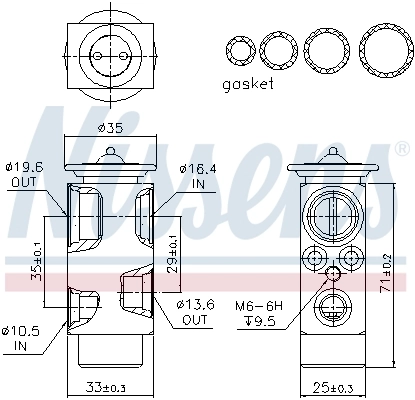 Expansion Valve, air conditioning ** FIRST FIT ** 999325