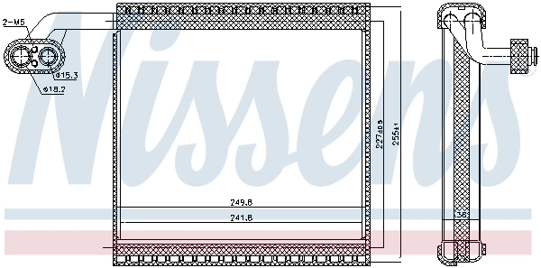 NISSENS 92340 Evaporator, air conditioning